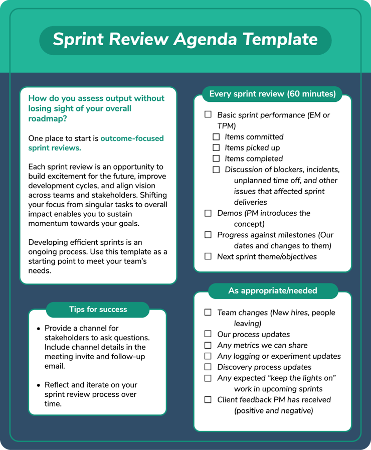 Sprint Reviews A guide to improving focus on vs. output Sprint Reviews A guide to improving focus on vs. output